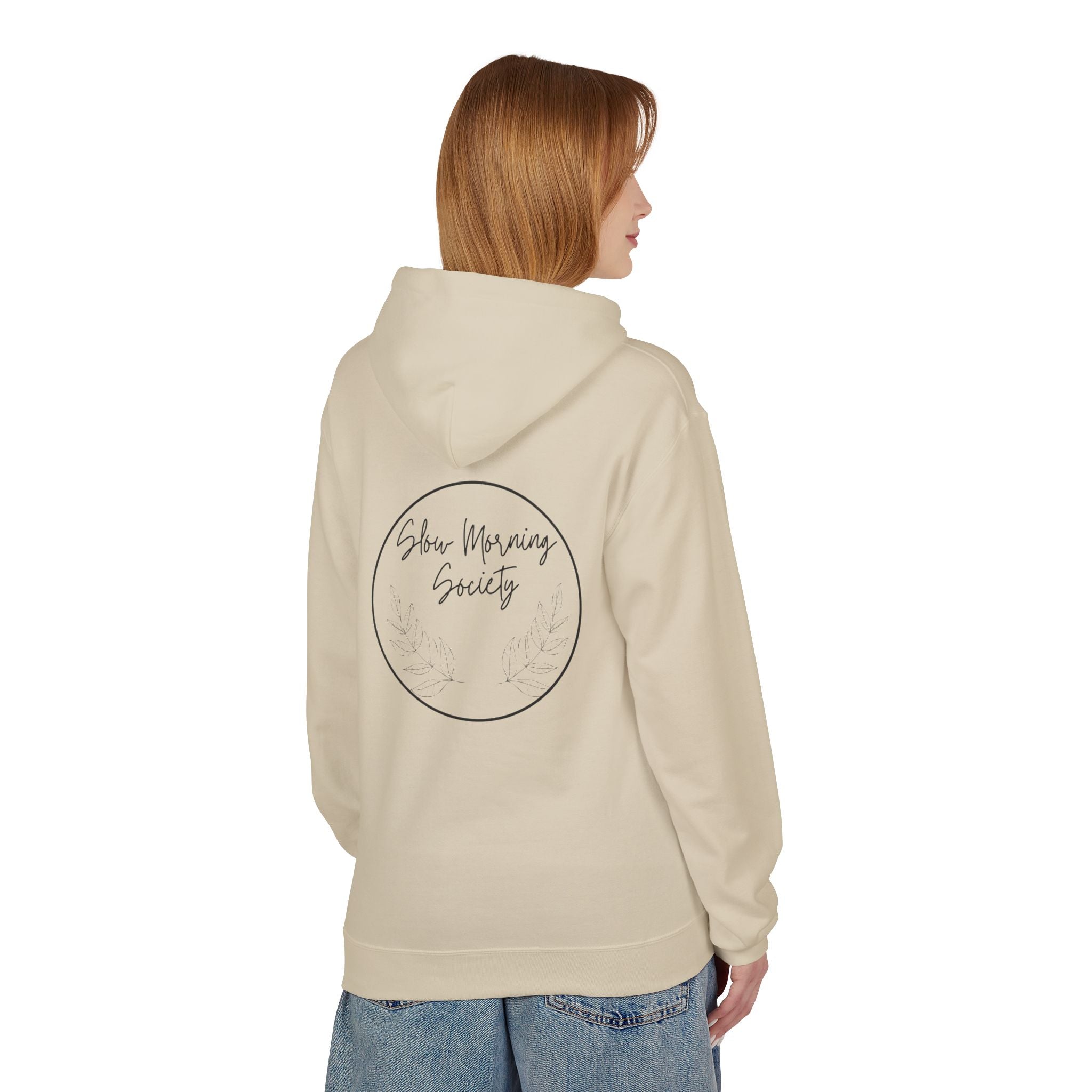 Slow Morning Society™ Minimalist Floral Hoodie
