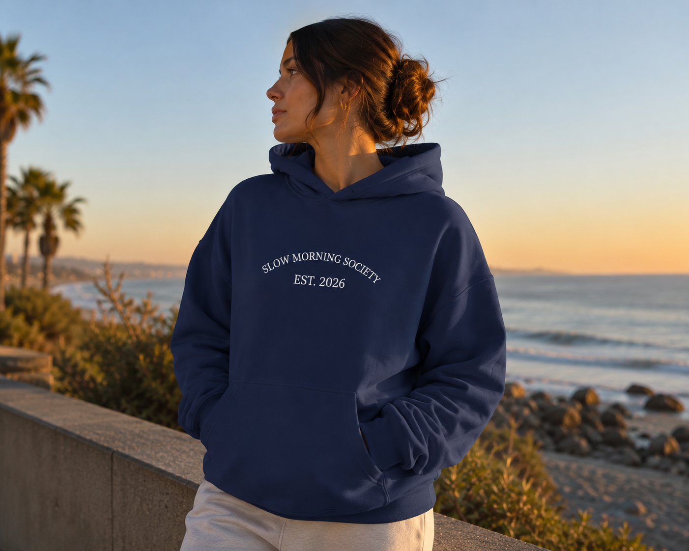 Slow Morning Society Est. 2026 Lightweight Pullover