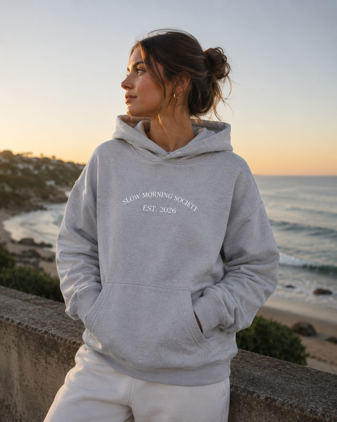 Slow Morning Society Est. 2026 Lightweight Pullover