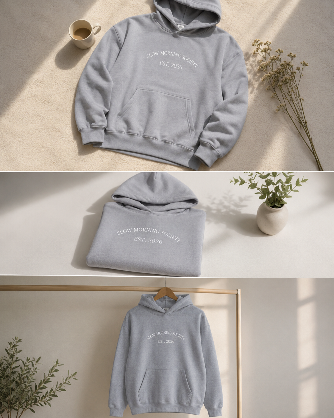 Slow Morning Society Est. 2026 Lightweight Pullover