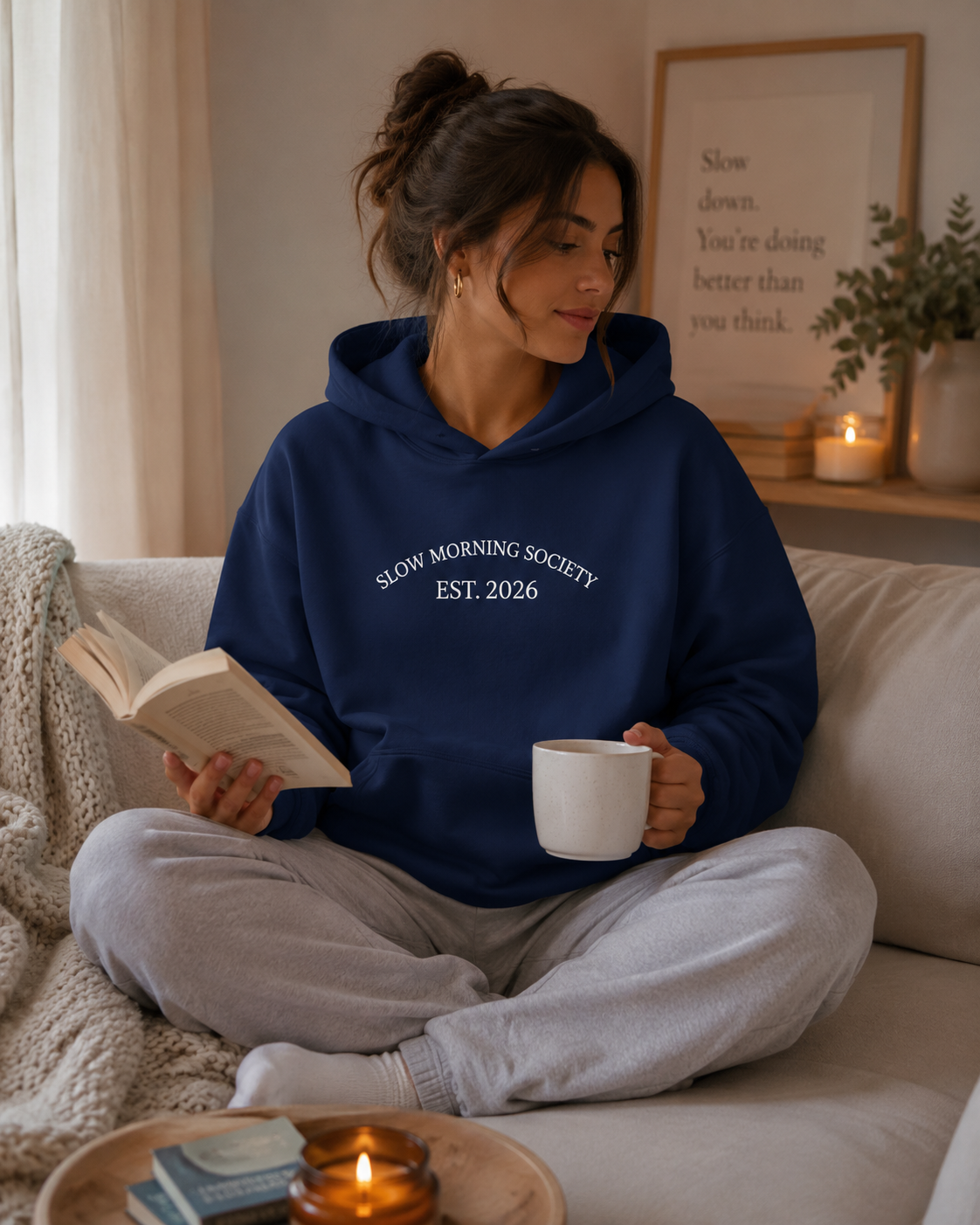 Slow Morning Society Est. 2026 Lightweight Pullover