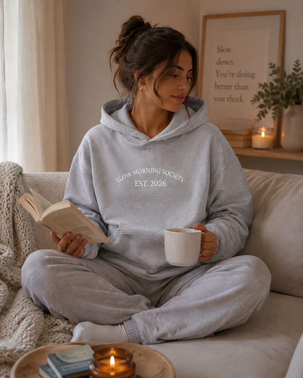 Slow Morning Society Est. 2026 Lightweight Pullover
