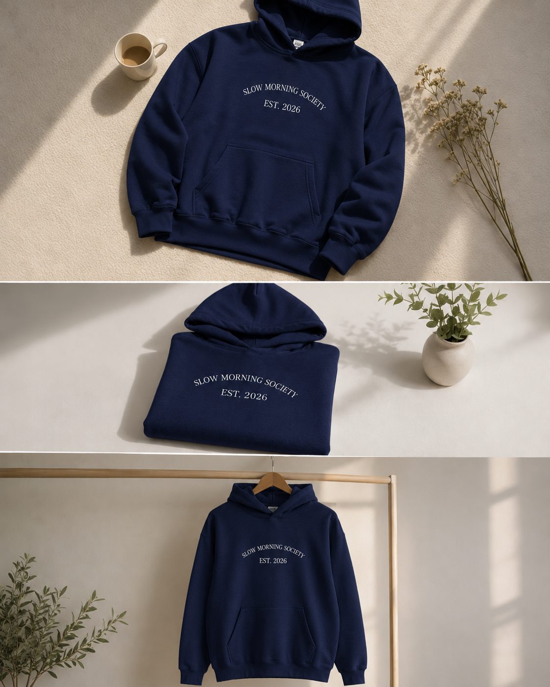 Slow Morning Society Est. 2026 Lightweight Pullover