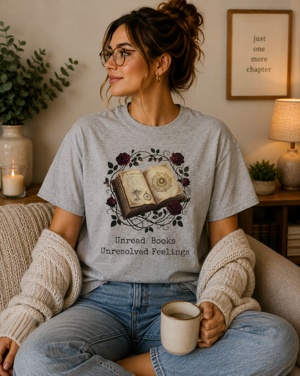 Unread Books & Unresolved Feelings Graphic Tee