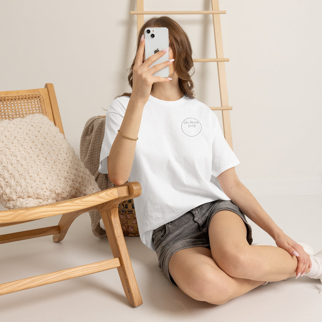Slow Morning Society™ “In My Healing Era” Oversized Graphic Tee