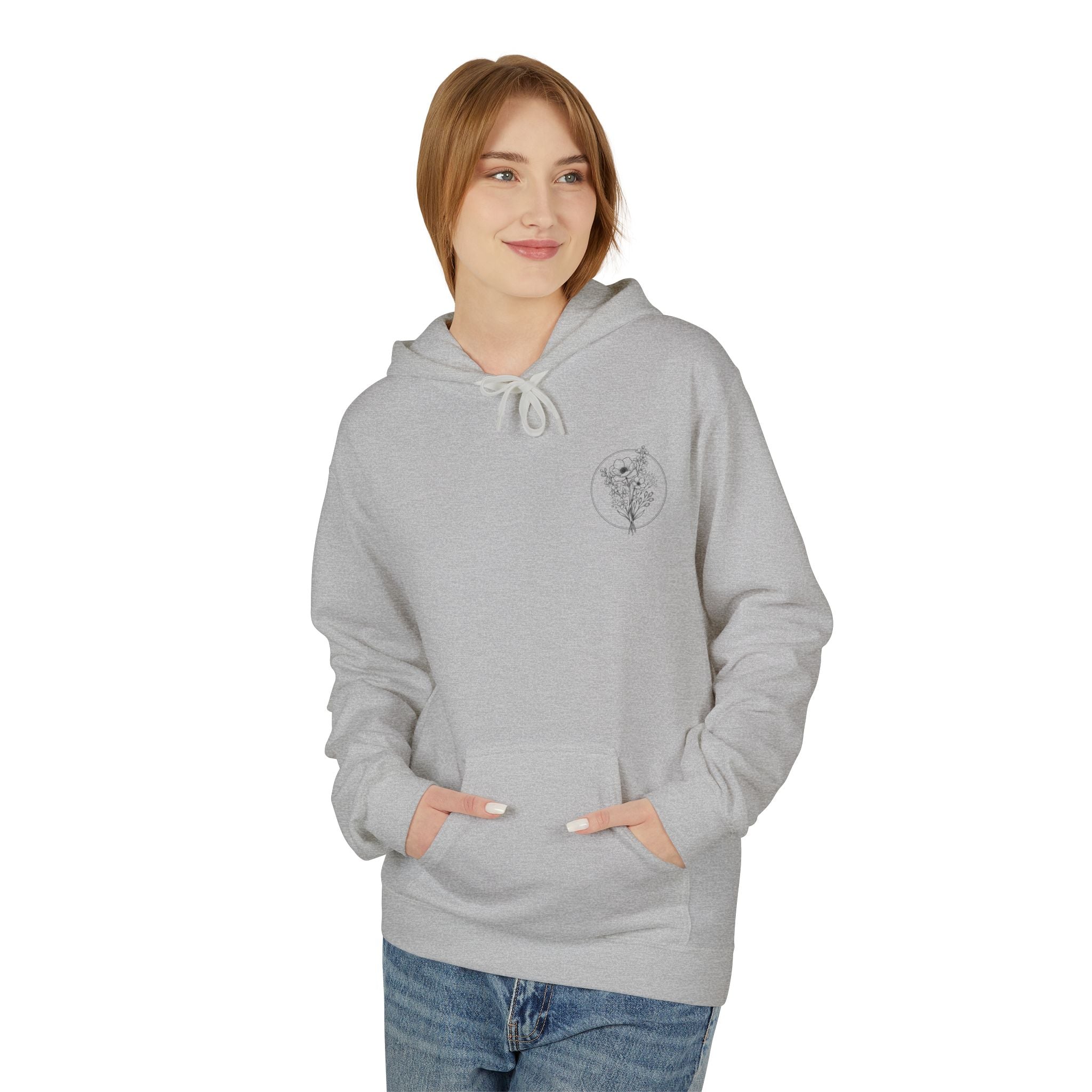 Slow Morning Society™ Minimalist Floral Hoodie