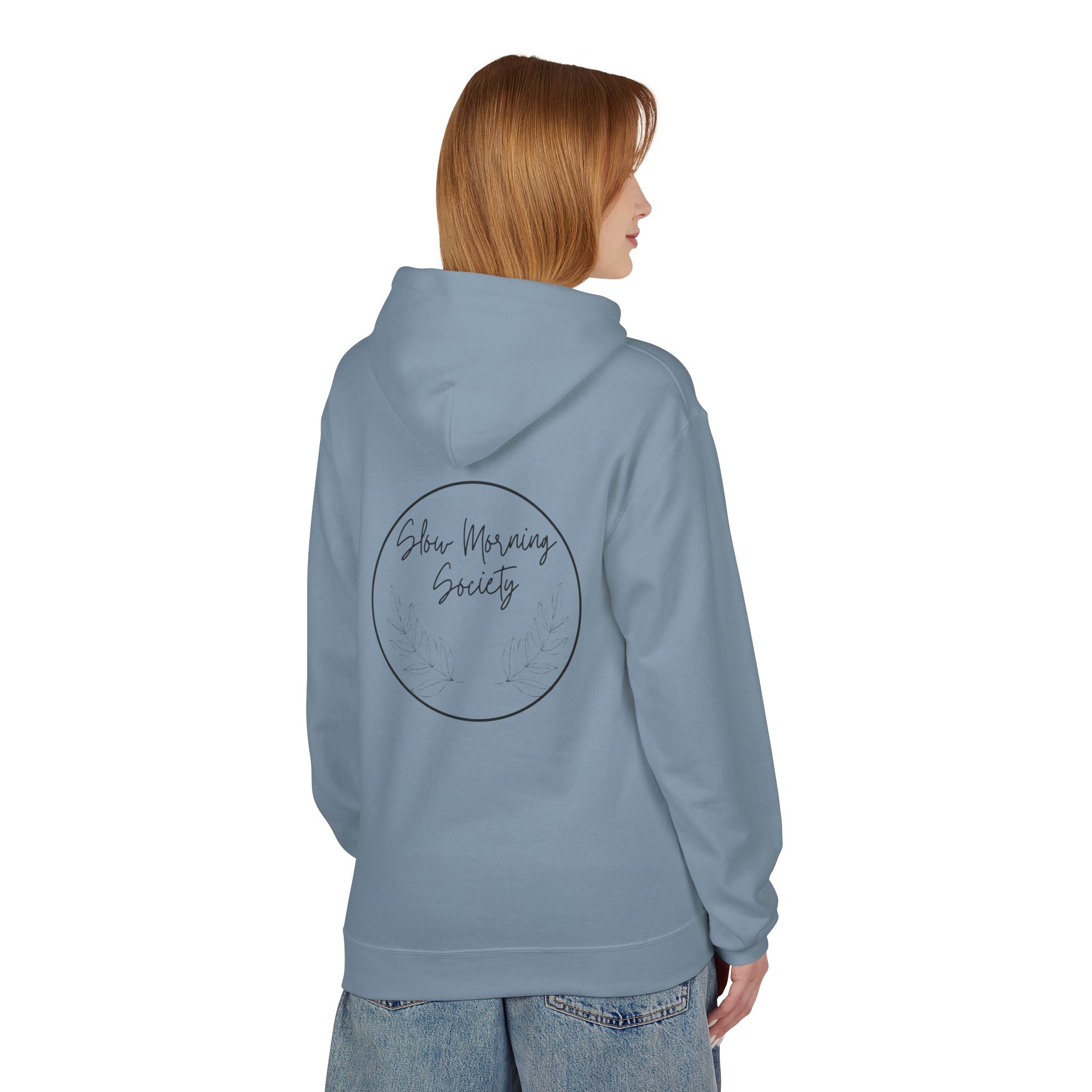 Slow Morning Society™ Minimalist Floral Hoodie