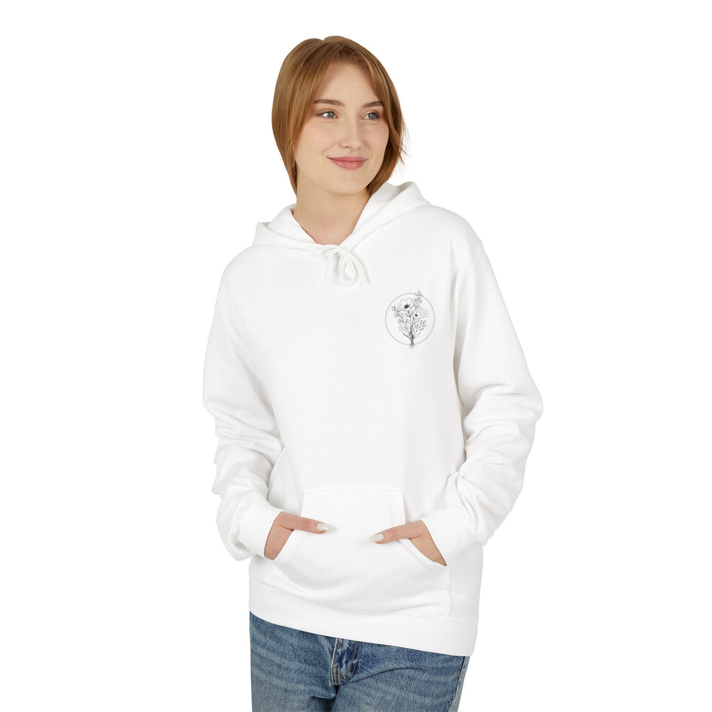 Slow Morning Society™ Minimalist Floral Hoodie