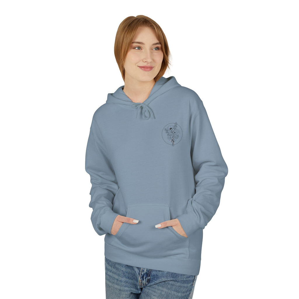 Slow Morning Society™ Minimalist Floral Hoodie