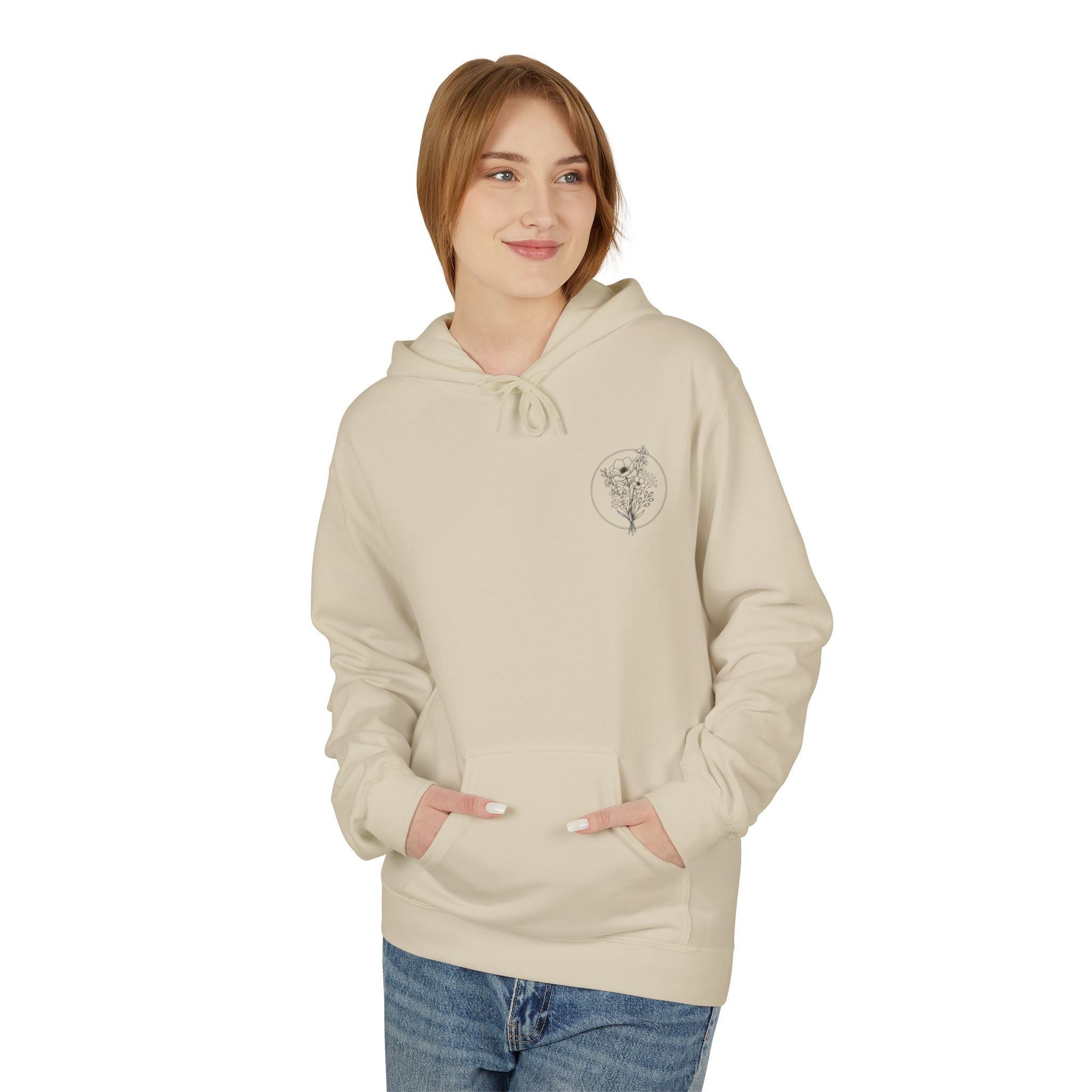 Slow Morning Society™ Minimalist Floral Hoodie