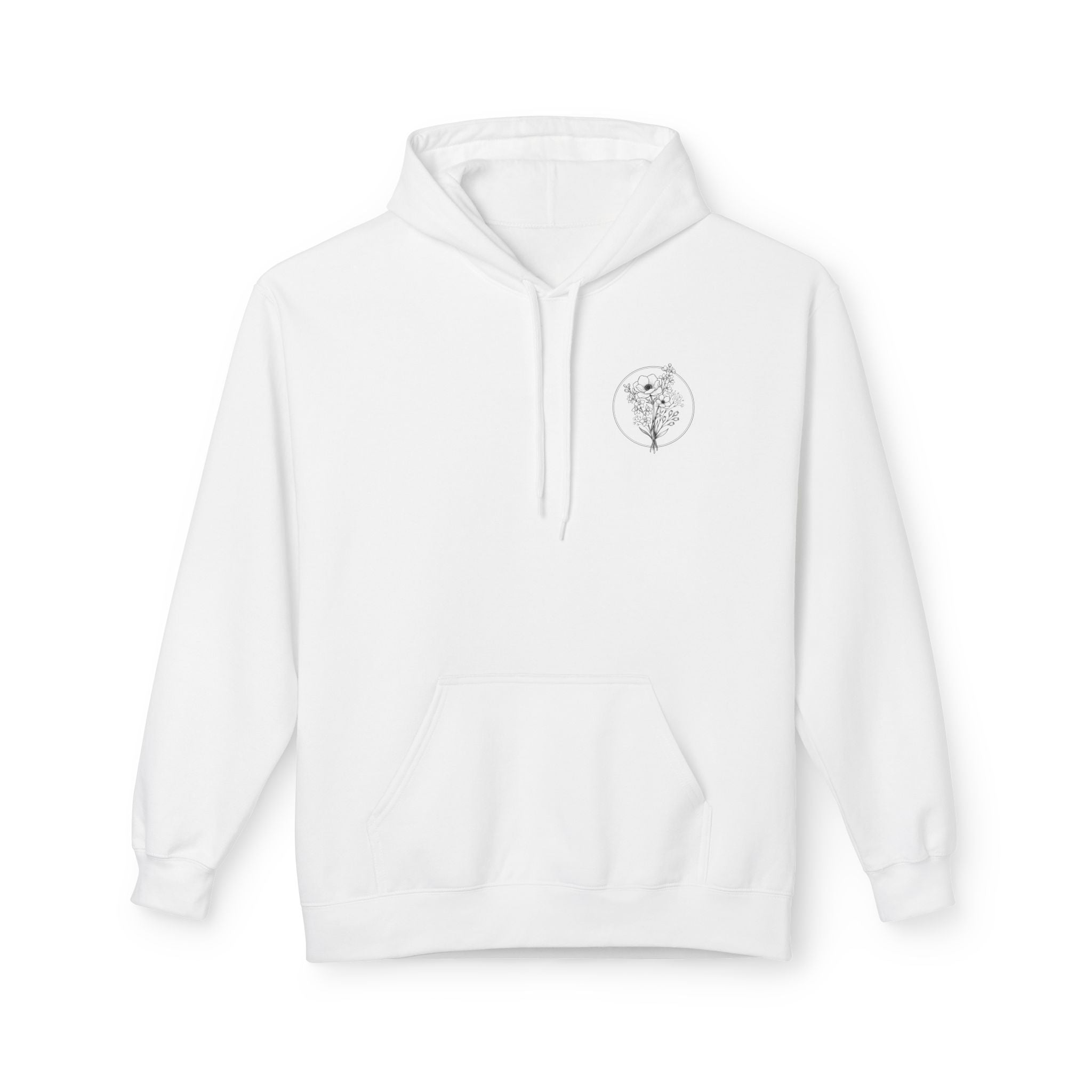 Slow Morning Society™ Minimalist Floral Hoodie