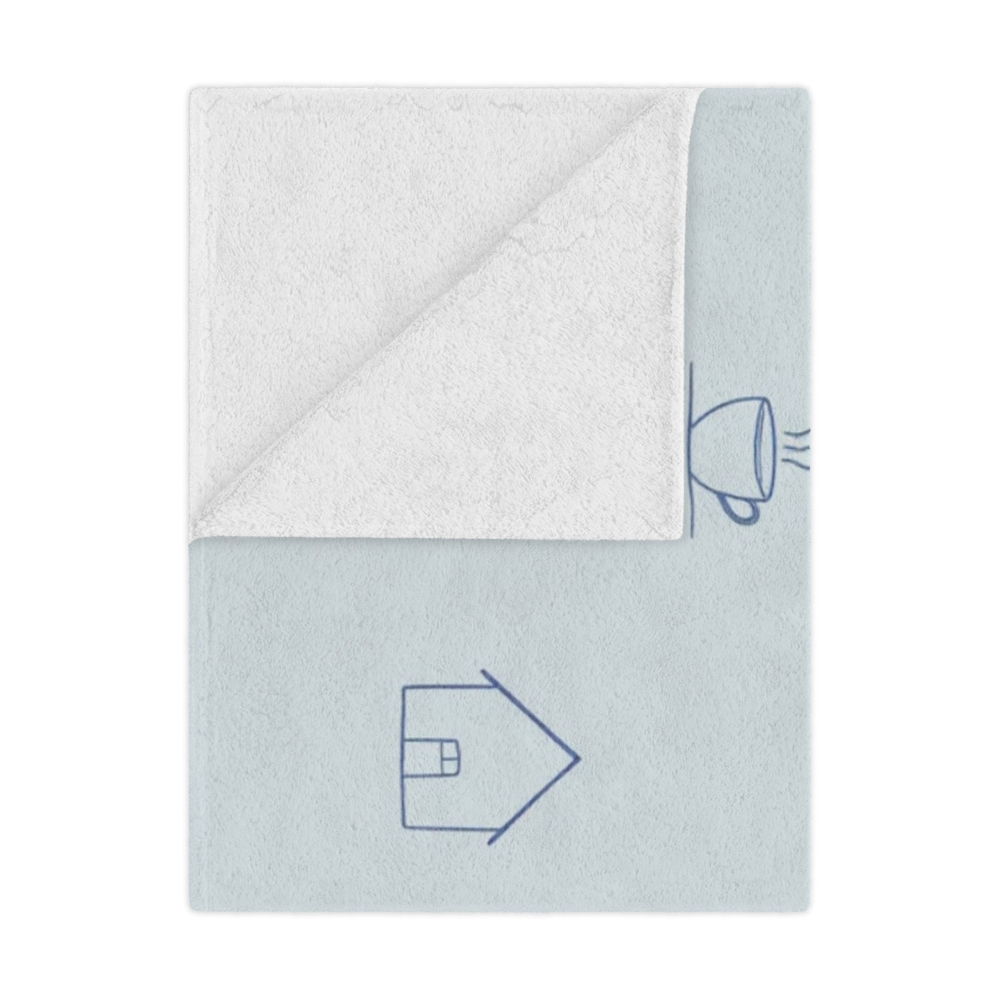 Cozy Cabin Minky Blanket – Soft Winter Trees & Hot Cocoa Throw